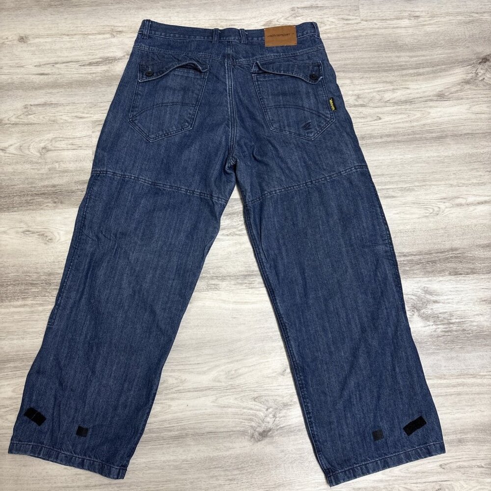 AGV Dupont Kevlar Shadow Denim Motorcycle Pants Riding Blue Jeans Mens 36x30